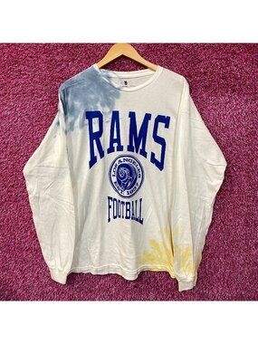 NFL Franchise NFC West Los Angeles Rams Tie-Dye Long Sleeve Large